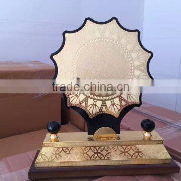 Sun Flower Wooden With Metal Plate Trophy,wooden Trophy,metal Base Trophy photo-5