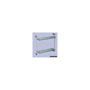 Double glass shelf