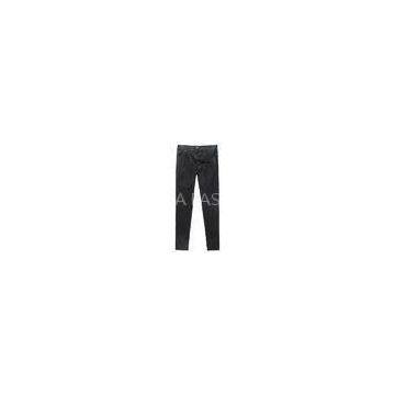 Black Twill Tencel Ladies Casual Pants womens casual trousers