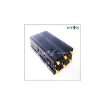6 Antennas High Power Portable 3G/ 4G WIMAX/ GPSL1/ Lojack Jammer ( With DIP switch)