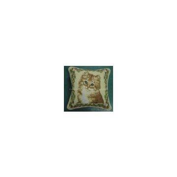 tapestry cushion, cat design cushion