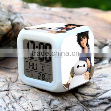 Big Hero LED Clock, Baymax Clock, Alarm Clock,Big Hero Led clock,Digital clock,Led desk clock