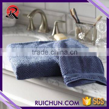 new wholesale chinese customized plain hand towel with dobby design