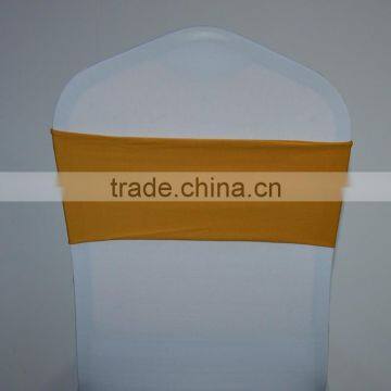 Gold cheap universal spandex chair sash for sale