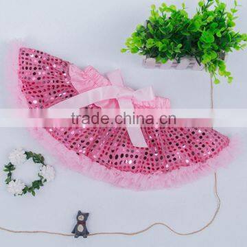 Best Seller Special Design Baby Dance Ruffle Sequin Pettiskirt with Bell for Teddy