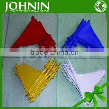 Promotional sprot durability plastic pennants cricket boundary flags