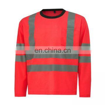 Hot Sale Cheap Price of 100% Cotton Safety hi Vis Work Polo t Shirts With Reflective Tape Polo Shirt