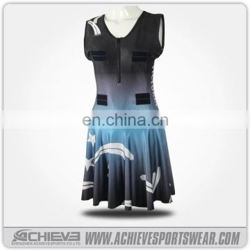 Custom sublimation netball uniforms wholesale netball dresses