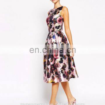 Wholesale Allover Full Floral Print Short Prom Dresses 2016 photo-2