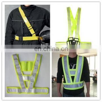fluorescent reflective safety waist belt for walking