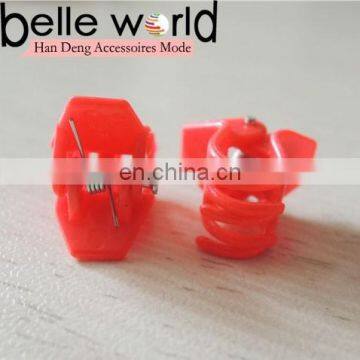 Fashion Red Color Small Mini Hair Claw Clips For Girls Big Brand Mid-size shining powder Cellulose Aryclic Clamp Clip Jewelry