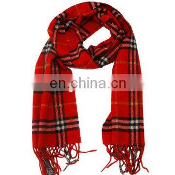 New fashion check pashmina shawl