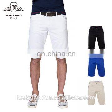 High Quality Casual Plain Custom Slim Fit Blank Bermuda Cotton Mens Chino Shorts
