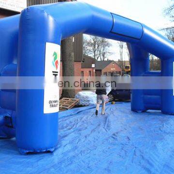 Double Leg branded Inflatable Blue Sports Arch for advertising