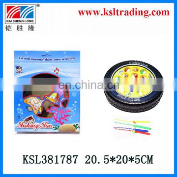 plastic toys electric fishing game for children