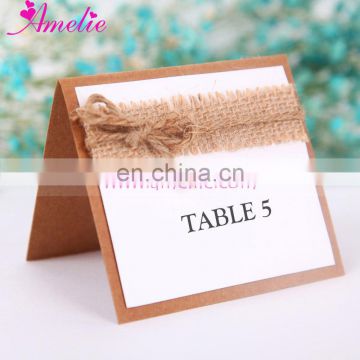 Rustic Wedding Table Numbers Card Wedding Decor Vintage Hessian Table Names Card Wedding Event Party Table Decoration Card