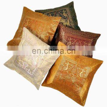 Organic Jacquard Cushion Cover / Pillow Case / Designer Sofa Cushion Case India