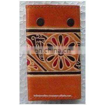 Genuine Leather key holder wallets manufacturer, leather key holder exporter