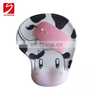 Wholesale promotional gift custom cute silicone gel wrist rest mouse pad with low price