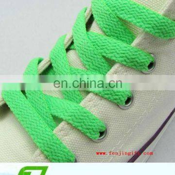 cheap promotional green shoelaces