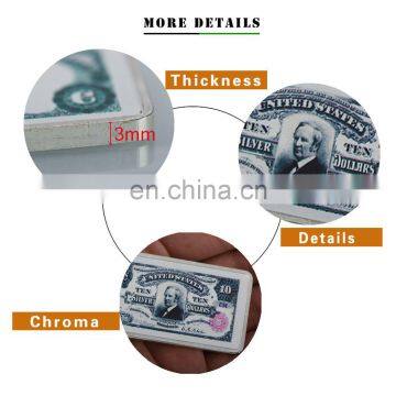 WR Colored Year 1981 USD 10 Commemorative Bullion Silver Bar With Case Metal Art Crafts for Collection photo-5