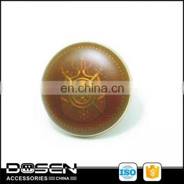 Unique designed embossed pattern with yellow resin one hole sewing buttons for coat decoration ,garment accessories