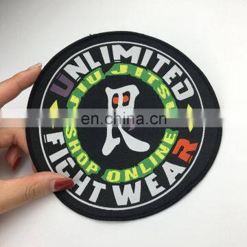 Customized embroidery/woven patches with iron on backing