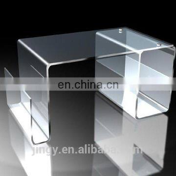 Modern excellent transparent smoothed acrylic table plexiglass writing desk