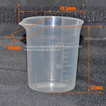 100ml PP beaker 100% new plastic for laboratory
