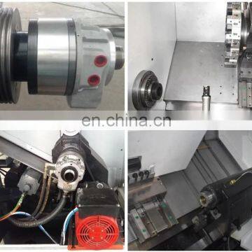 CK50L ЧПУ токарный станок высокого качества с наклонным корпусом и башенной системой photo-6