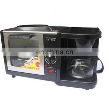 Best selling and cheapest price new portable automatic 3 in 1 breakfast making machine with coffee pot function