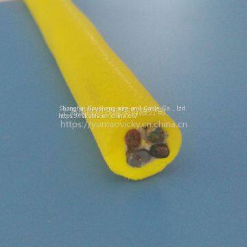 Acid-base & Oil-resistant Cable With Sheath Color Yellow Rov Tether Cable