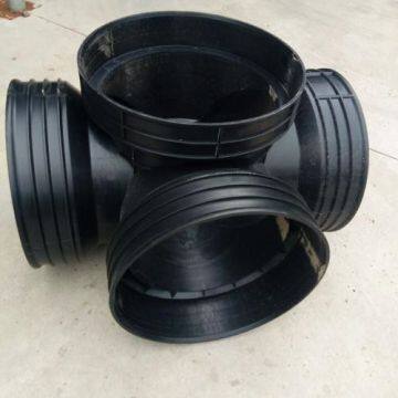 Black High Density Polyethylene Plastic Inspection Shaft 