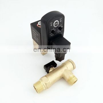 2 way water 1/2'' timer auto drain valve 40 bar high pressure solenoid valve