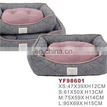 Manufacture Sale Customized Luxury Square Pet Bed