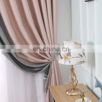 2020 New Arrival Patchwork Luxury Blackout hotel curtain/