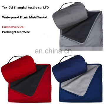 Custom Fleece Outdoors Camp Washable Foldable Waterproof Picnic Mat in Packett photo-5