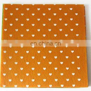 Felt Printed Tiny Dot Polyester Non Woven Fabric photo-4