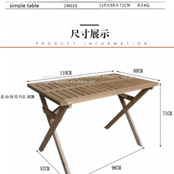 wooden outdoor garden table chair