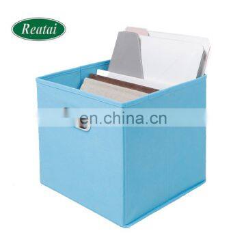 Reatai Moving Folding Non Woven Custom Fabric Storage Organizer Cubes Box Foldable Bins for Storage