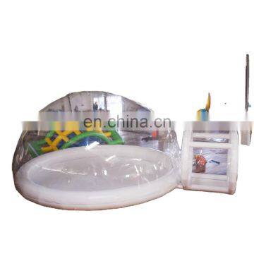 New design transparent cheap price inflatable dome beach camping tent