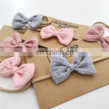 Organic Muslin New Born Baby Headband Cotton photo-5