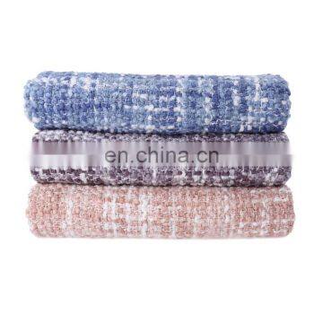 Wholesale High Quality Soft Pink Throw Blanket With Tassels For Home photo-7