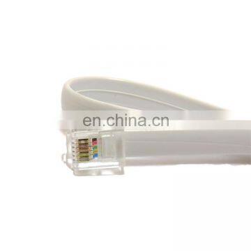 Flat 30CM Telephone Cable Unshielded RJ12 6P6C Cable