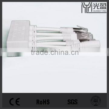 high-end RJ45 connector DC jack POE splitter cable