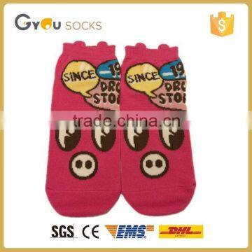 100%cotton women short socks cartoon cute girl short socks wholesale