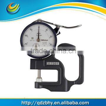 Mitutoyo 7301 Dial Thickness Gage Meter Gauge Flat Anvil 0-10mm Range 0.01mm