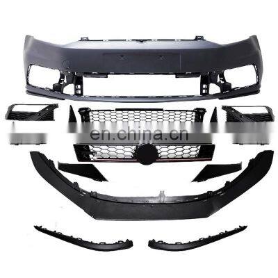 Car Body Kits For Volkswagen Polo GTI 6R 6C Front Bumper / Upper Grile /Fog lamp case cover