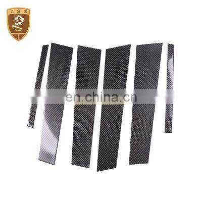 Auto Accessories Carbon Fiber Car Window BC Pillar Sticker For Mercedes Bens W204