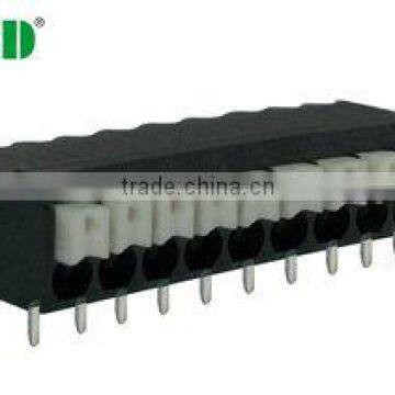 termin Block 3.50mm Electrical Screwless Terminal Block , 300V 10A Spring Clamp Terminal Block